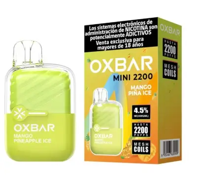 Vaporizador Desechable Oxbar Mango Piña Ice 2200 Puffs - miniatura 1