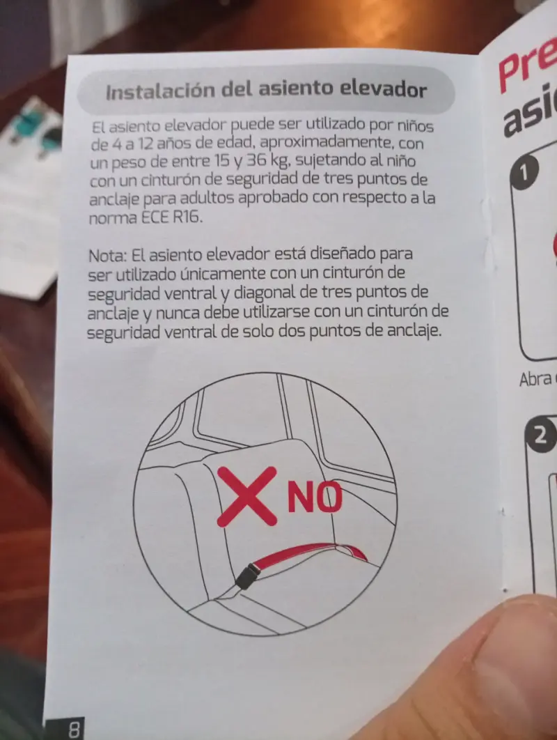 Asiento elevador portátil para niños Mifold - 6