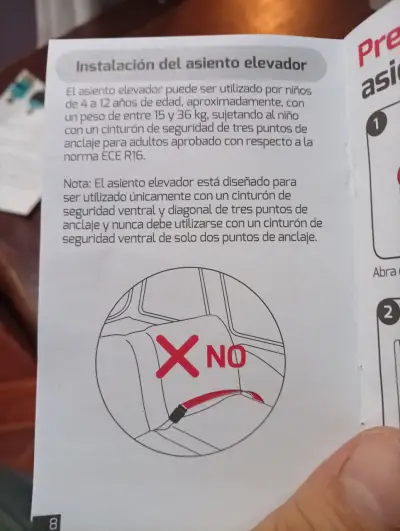 Asiento elevador portátil para niños Mifold - miniatura 6