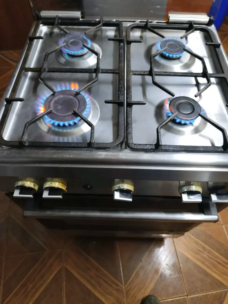 Cocina a gas de 4 quemadores con horno - 2