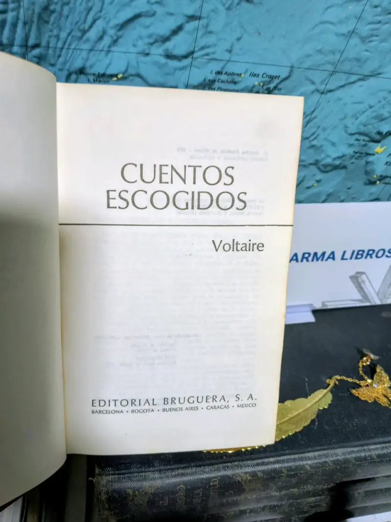 Libro Cuentos Escogidos de Voltaire Edición Antigua - 2