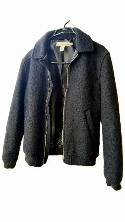 Chaqueta H&M de lana negra para hombre - miniatura 1