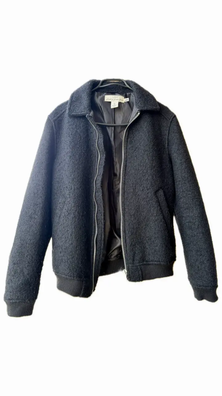 Chaqueta H&M de lana negra para hombre - 2