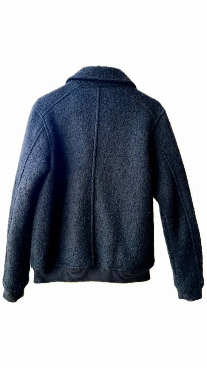 Chaqueta H&M de lana negra para hombre - 4