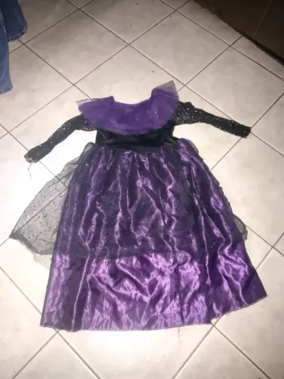 Disfraz de princesa morado para niña - miniatura 1