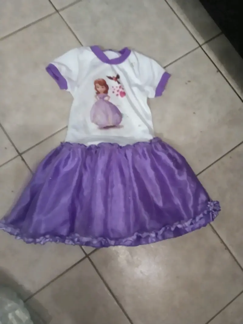 Disfraz de princesa morado para niña - 4