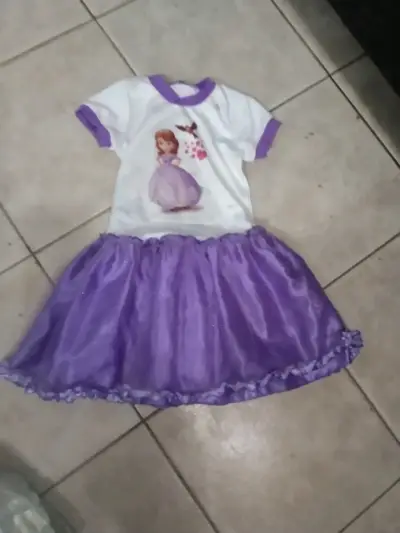 Disfraz de princesa morado para niña - miniatura 4