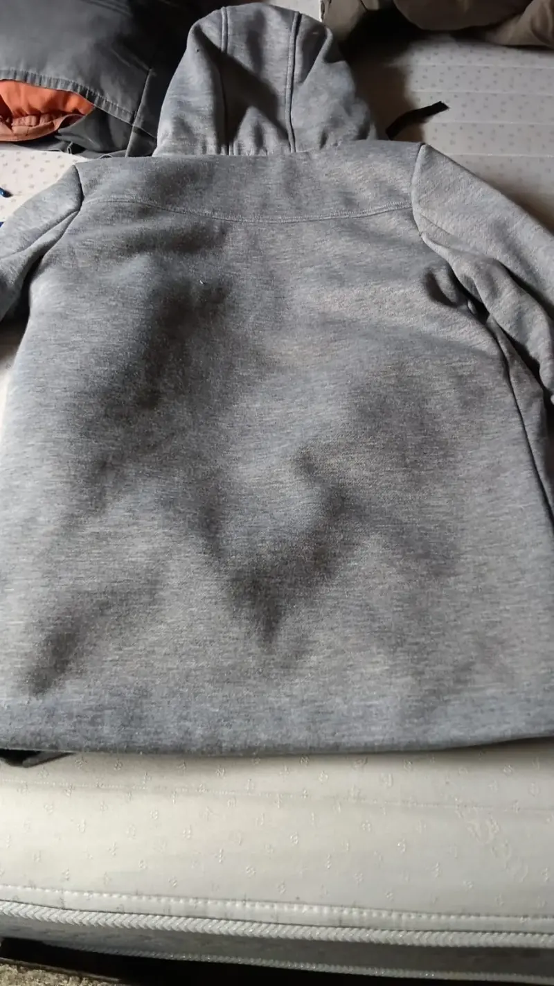 Chaqueta gris con capucha Sybilla talla M - 3