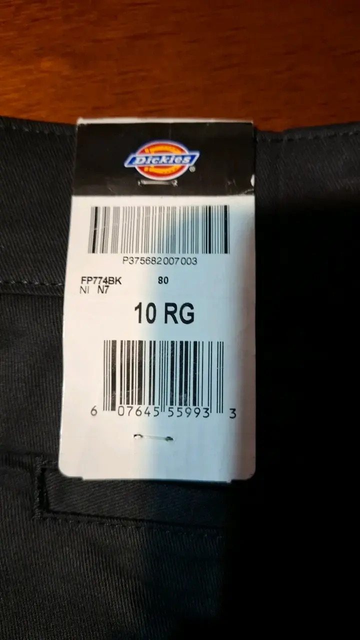 Pantalones Dickies 774 Original Fit Negros - 5