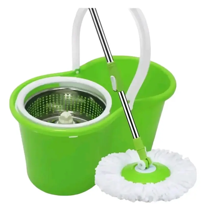 Set de Mopa Giratoria con Balde Verde - 1
