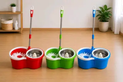 Set de Mopa Giratoria con Balde Verde - miniatura 3