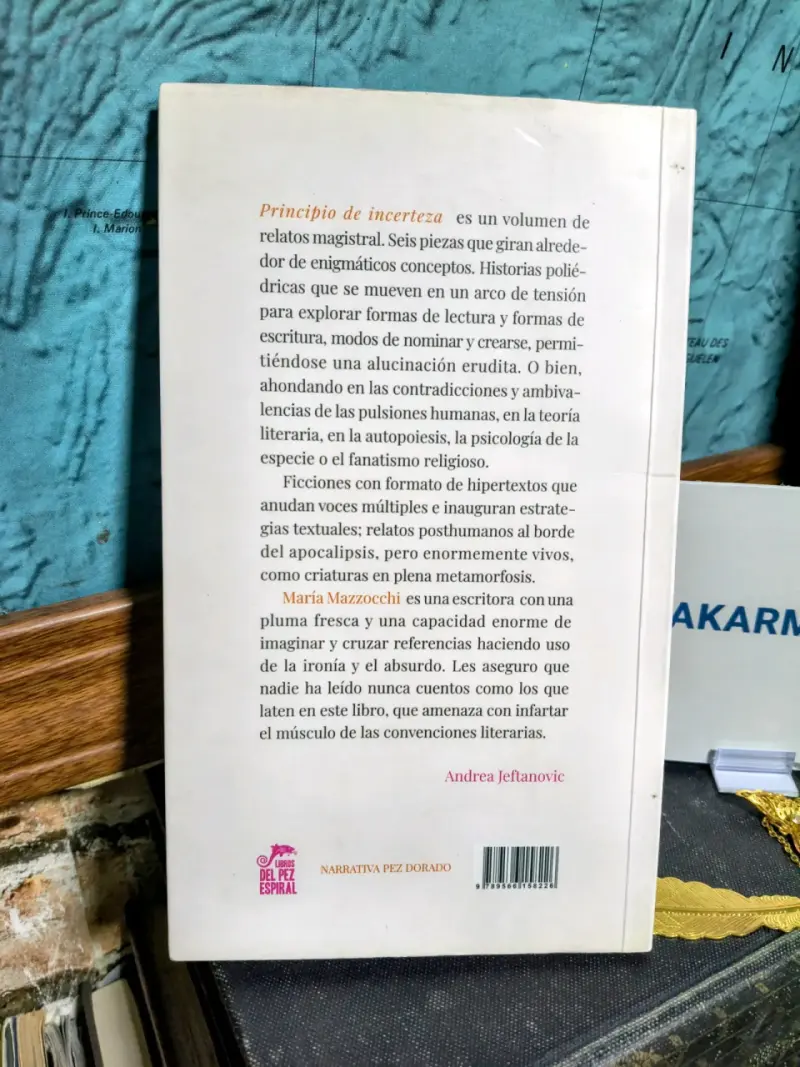 Libro Principio de Incerteza de María Mazzocchi - 2