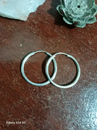 Conjunto de joyas de plata con dijes y aretes - miniatura 3