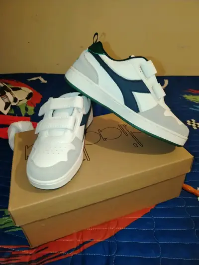 Zapatillas deportivas blancas para niños Diadora - miniatura 2