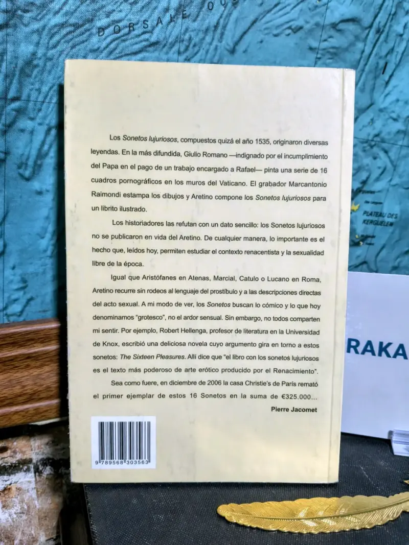 Libro Sonetos Lujuriosos de Pietro Aretino - 2