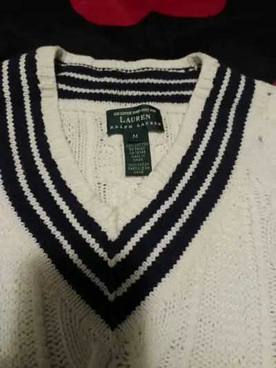 Suéter de punto blanco Ralph Lauren - miniatura 2
