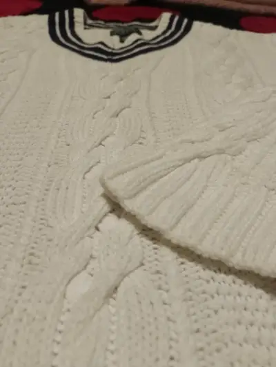 Suéter de punto blanco Ralph Lauren - miniatura 3