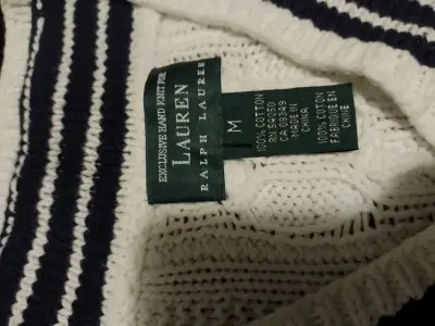 Suéter de punto blanco Ralph Lauren - miniatura 4