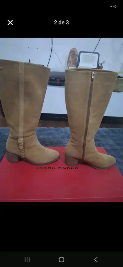 Botas casuales de mujer marrón Bruno Rossi - miniatura 1