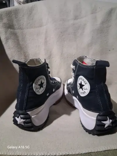 Zapatillas Converse All Star negras con plataforma - miniatura 3