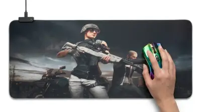 Mouse Pad Gamer RGB, Diseño PUBG , extra grande - miniatura 2