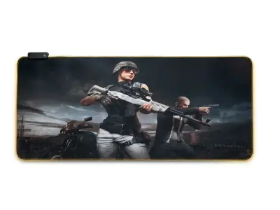 Mouse Pad Gamer RGB, Diseño PUBG , extra grande - miniatura 3