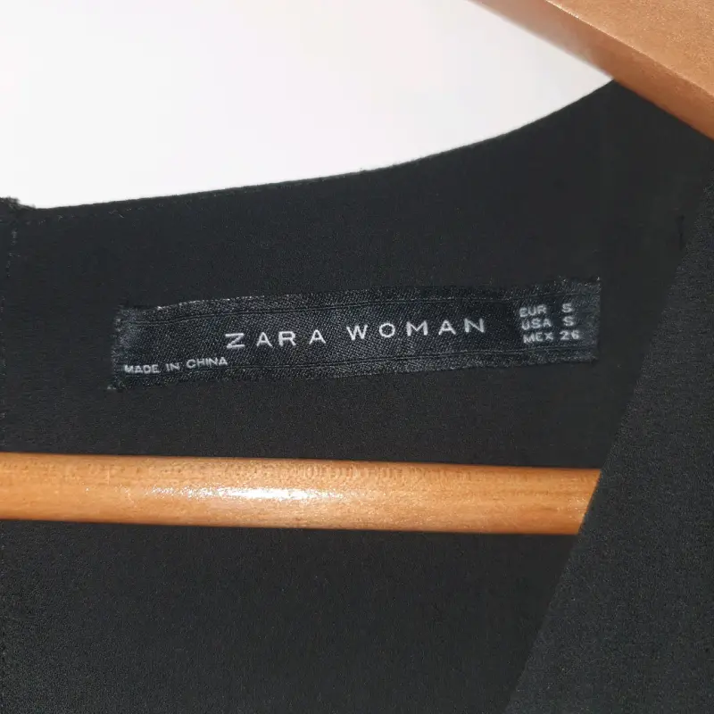Vestido bicolor Zara Woman elegante - 2