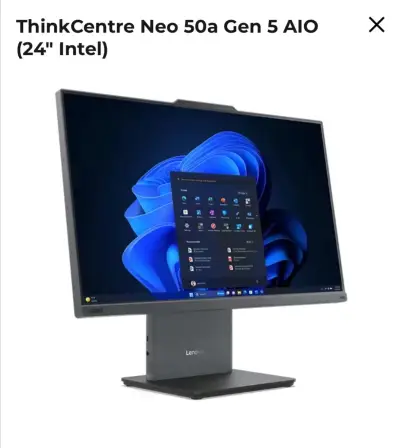 Computador Lenovo ThinkCentre Neo 50a Gen 5 AIO 2 - miniatura 1