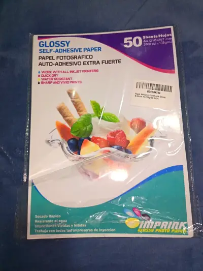 Papel Fotográfico Autoadhesivo Glossy A4 50 Hojas - miniatura 1