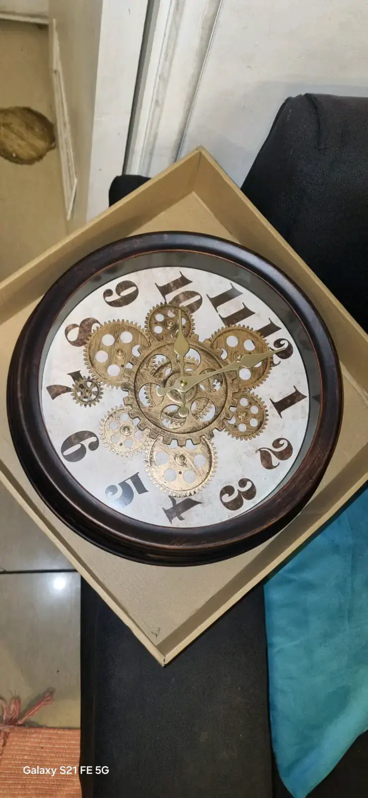 Relojes de pared con diseño de engranajes - 2