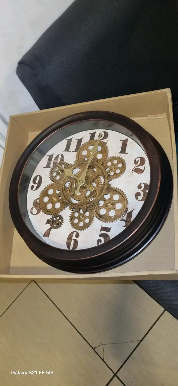 Relojes de pared con diseño de engranajes - 5