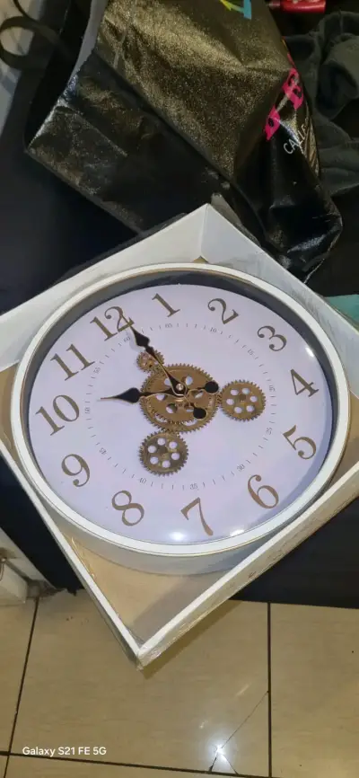 Relojes de pared con diseño de engranajes - miniatura 6