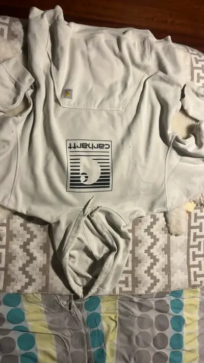 Polerón Carhartt blanco con capucha - miniatura 1