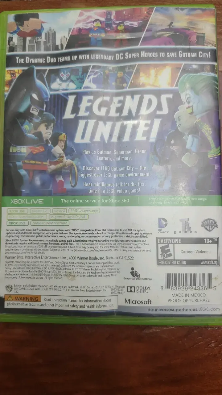 Juego Xbox 360 Lego Batman 2 DC Super Heroes - 2