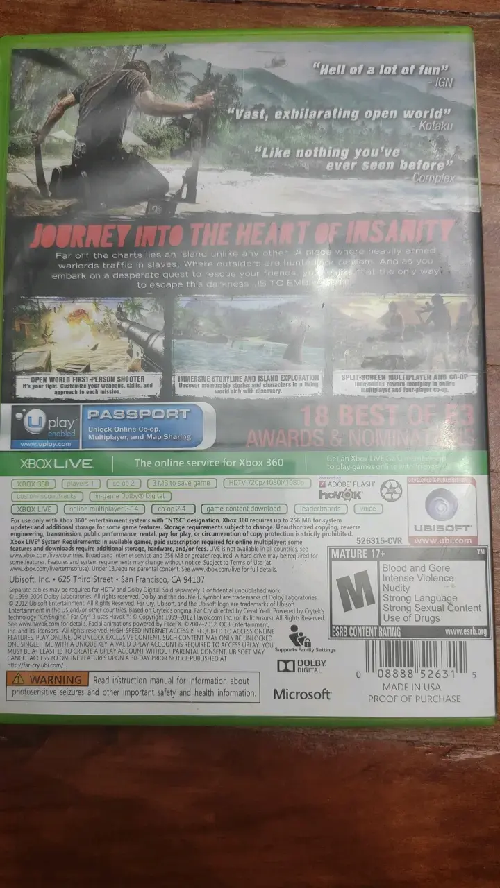 Juego Xbox 360 Far Cry 3 en buen estado - 2
