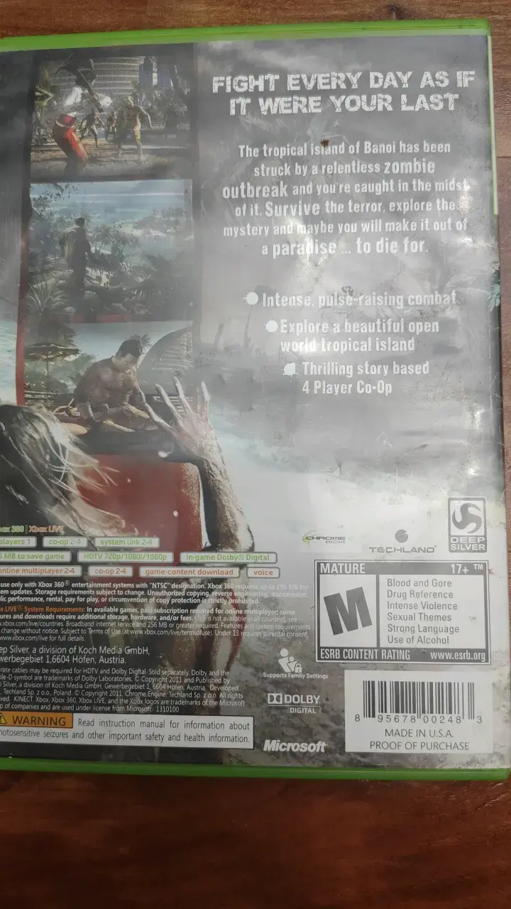 Juego Xbox 360 Dead Island - 2