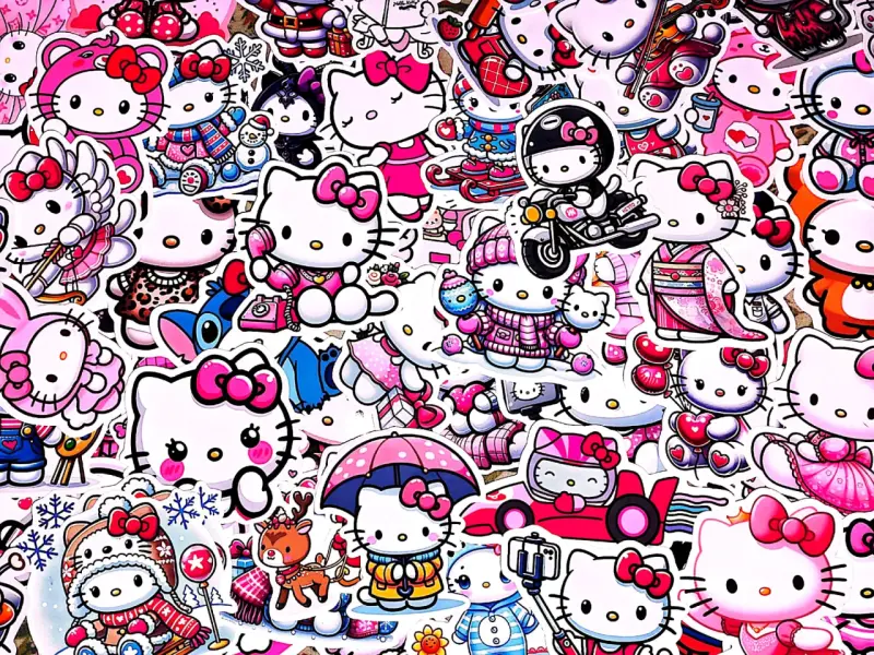 🎀Vendo 250 Stickers de Hello Kitty 🎀 en $10.000 - 2