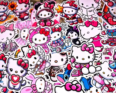 🎀Vendo 250 Stickers de Hello Kitty 🎀 en $10.000 - miniatura 5