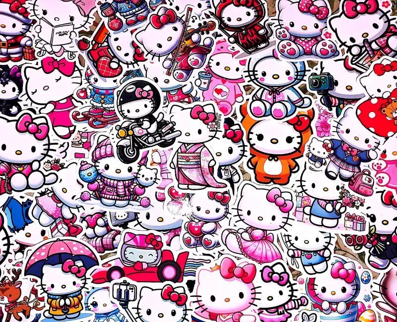 🎀Vendo 250 Stickers de Hello Kitty 🎀 en $10.000 - 6