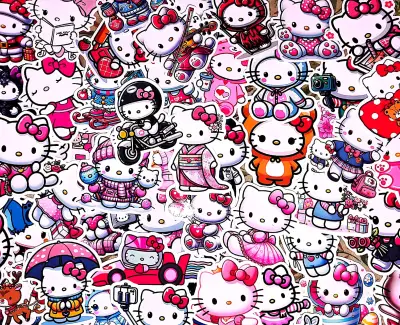 🎀Vendo 250 Stickers de Hello Kitty 🎀 en $10.000 - miniatura 6