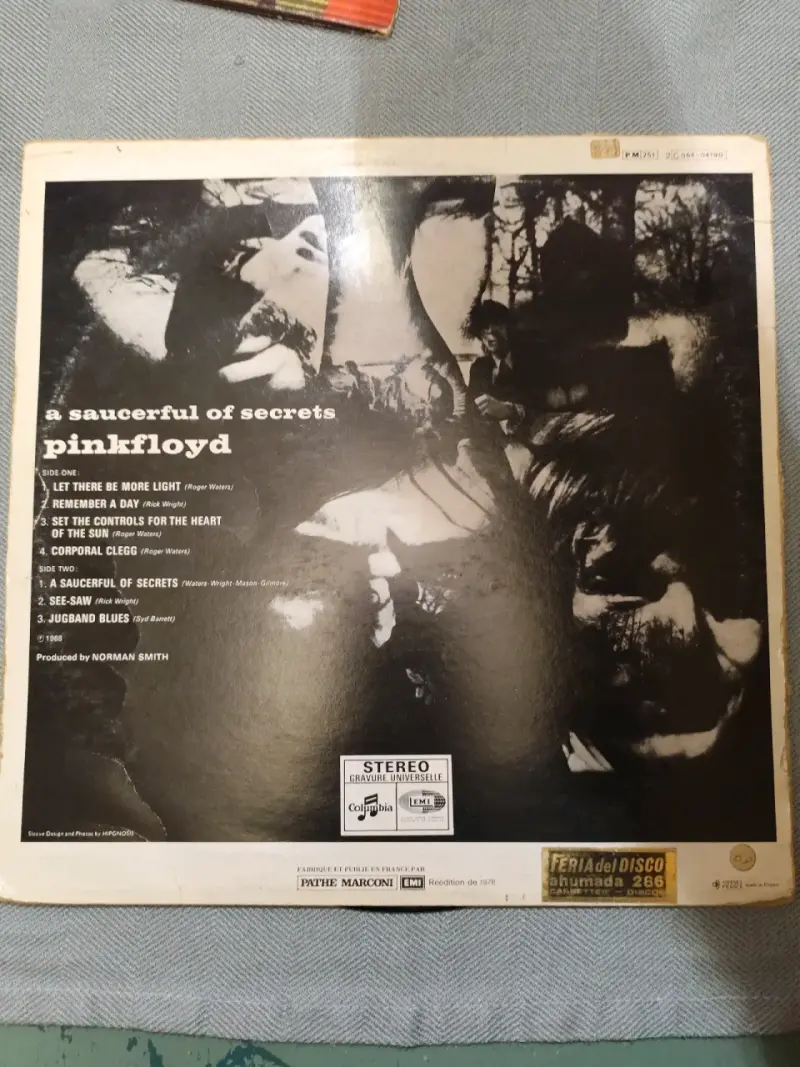 Vinilo Pink Floyd A Saucerful of Secrets 1978 - 2
