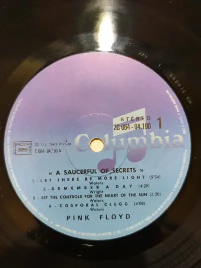 Vinilo Pink Floyd A Saucerful of Secrets 1978 - miniatura 5