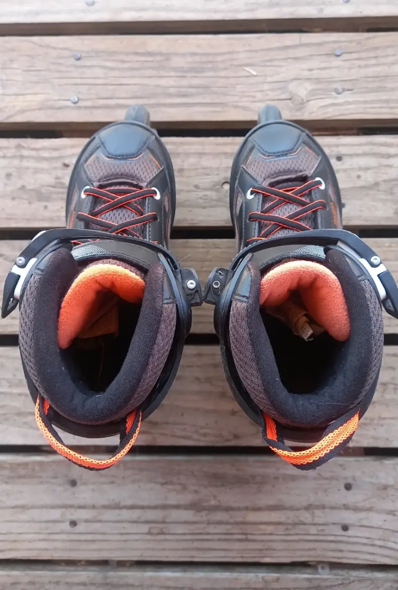 Patines en línea Oxelo negros y naranjas para niños - 5