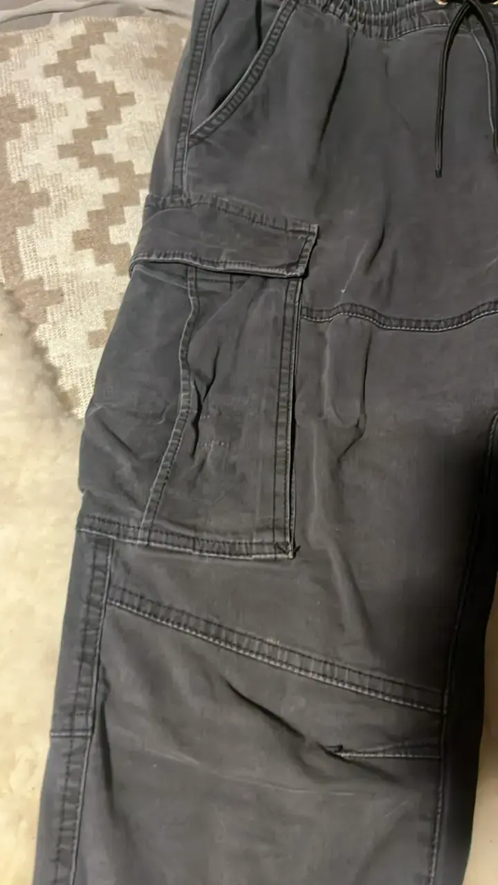 Pantalones cargo negros para hombre - 3