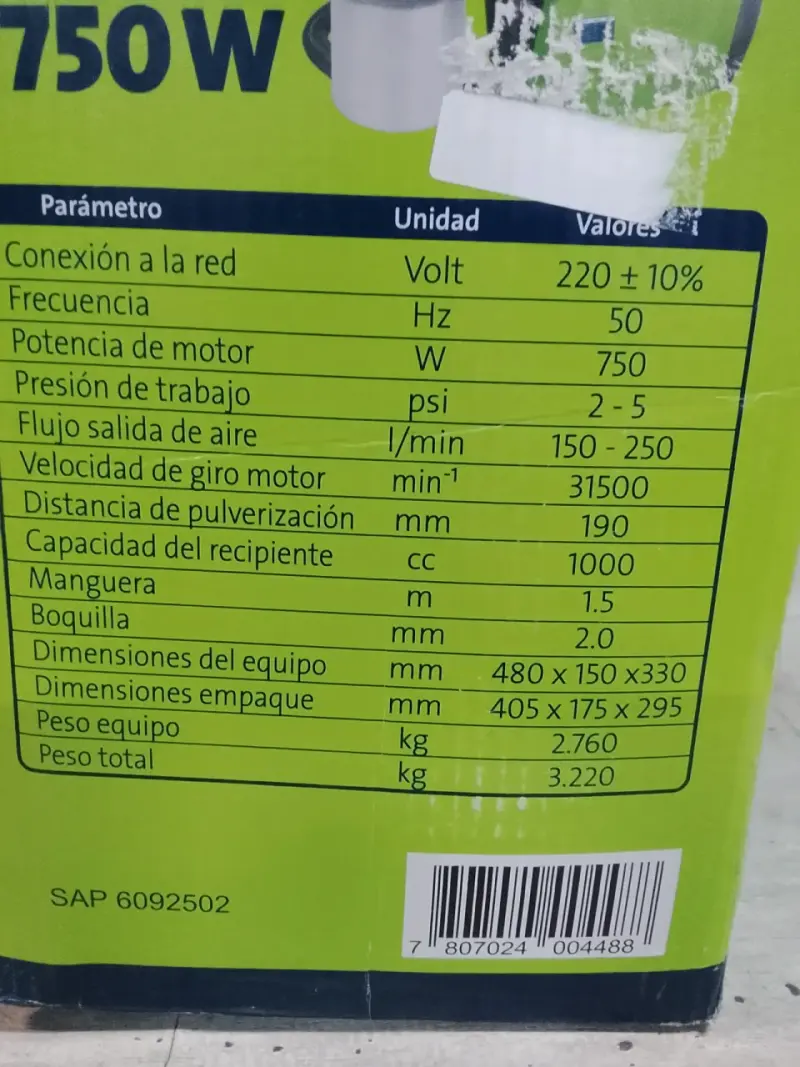 Pistola eléctrica de pintar Indura 750W - 3
