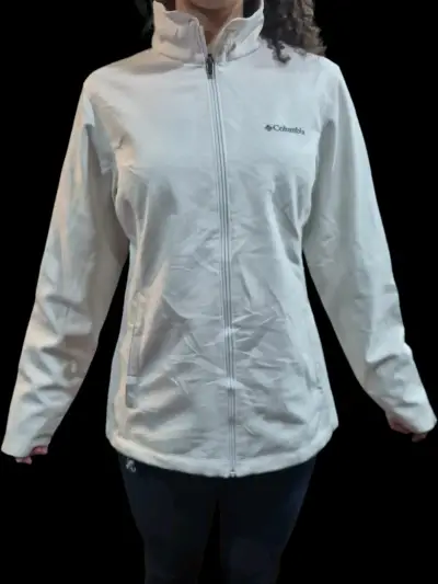 Chaqueta Columbia Mujer Blanca Impermeable - miniatura 1