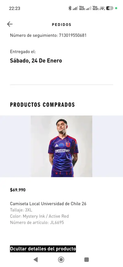 Camiseta Universidad de Chile 2026 Local 3XL - miniatura 4