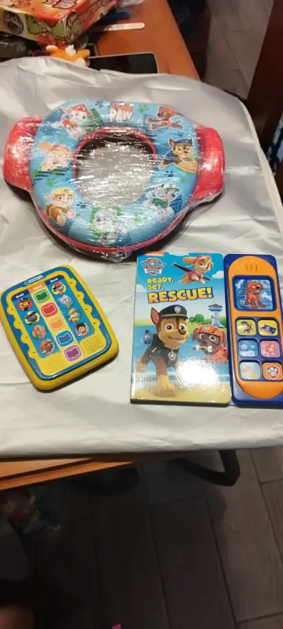 Set de libro y asiento Paw Patrol para niños - miniatura 1