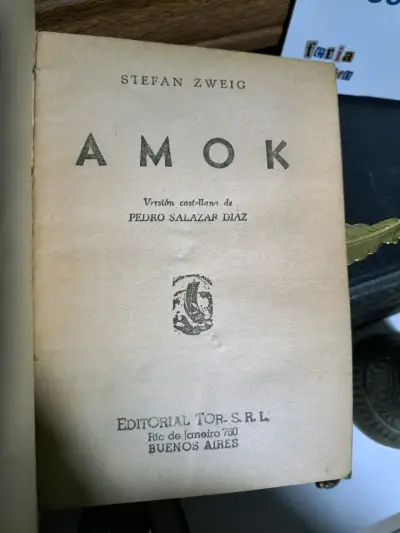 Libro 'Amok' de Stefan Zweig en español - miniatura 1
