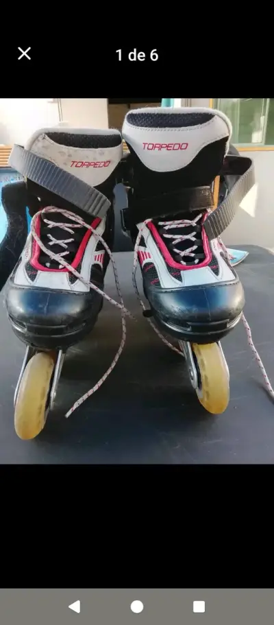 Patines en línea Torpedo ajustables - miniatura 1